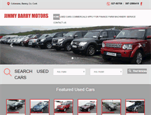 Tablet Screenshot of jimmybarrymotors.ie